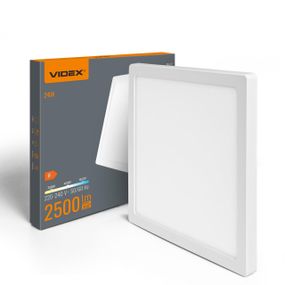 Світлодіодний світильник квадратний VIDEX DL6S 24W 3000K-4000K-6500K White