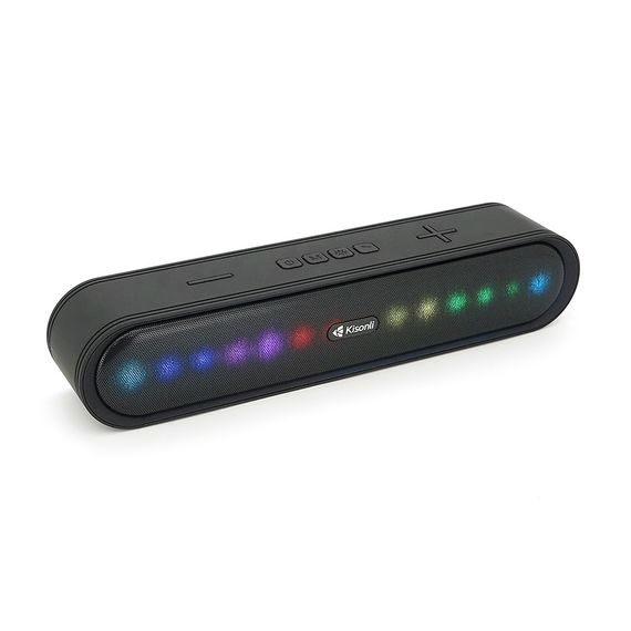 Колонка Kisonli LED-915 Bluetooth 5.0, 2х5W, 1200mAh, USB/TF/BT/FM/AUX