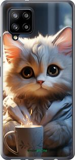 Чохол на Samsung Galaxy A42 A426B Білий кіт "5646t-2098-2448"