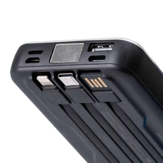Повербанк с беспроводной зарядкой 10000mah 3 шнура в комплекте X104 | Зображення 2