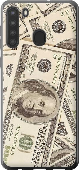 Чехол на Samsung Galaxy A21 Доллары "3016u-1841-17620"