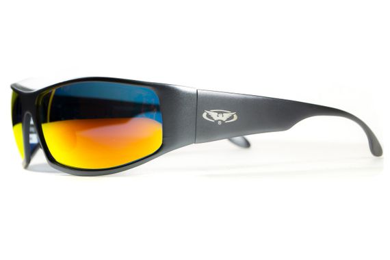 Окуляри захисні Global Vision BAD-ASS-1 GunMetal (G-Tech™ red) дзеркальні червоні в темній металевій оправі | Зображення 5