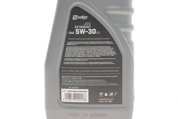 Масло 5W30 EXTRASINT C2 1L  API SN CF ACEA C2 Mercedes Benz 229.31 Mercedes Benz 229.51 Mercedes Benz 229.52 | Зображення 1