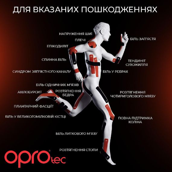 Кінезіологічний тейп OPROtec Kinesiology Tape TEC57544 бежевий 5см*5м | Зображення 5
