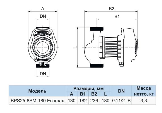 Циркуляційний насос NPO BPS 32-8SM-180 Ecomax | Зображення 1