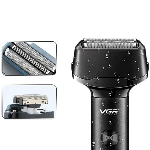 Электробритва VGR V-371 шейвер, тройное лезвие, IPX5, LED дисплей | Зображення 4