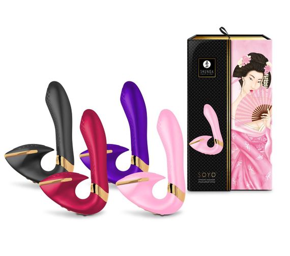 Вагінально-кліторальний вібратор Shunga Soyo Light Pink | Зображення 7