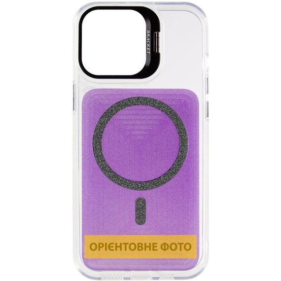 Чохол TPU+PC Jewel Sparkle with Magnetic Fit для Apple iPhone 15 Pro (6.1") Violet Shimmer | Зображення 1