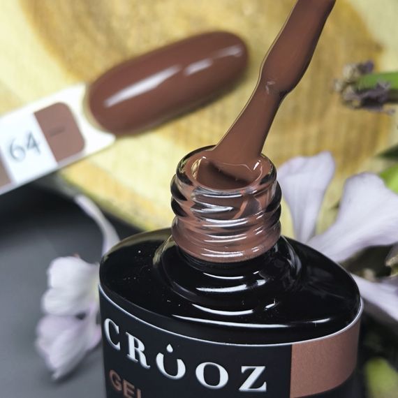 Гель-лак Crooz 64 (класичний коричневий) 8мл