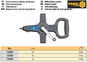 Рулетка Польша сталь геодезическая 20 м VOREL-13200