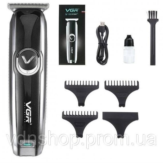 Машинка для стрижки акуммуляторная, Триммер беспроводной, Профессиональный триммер с насадками VO-42 | Зображення 4