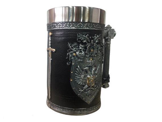 Чашка 3D Skull Mug Череп пивний кухоль Двоголовий Оріл (код: SKU-1380273916) | Зображення 2