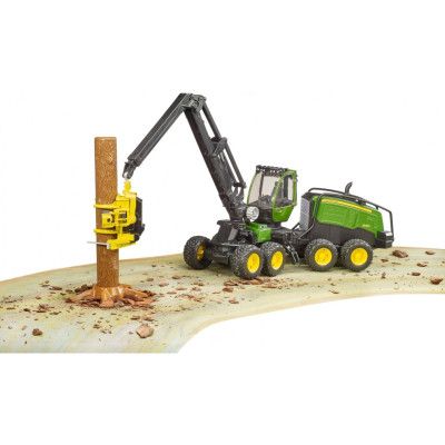 Спецтехника Bruder Харвестер John Deere 1270G с 1 бревном (02135) | Зображення 4