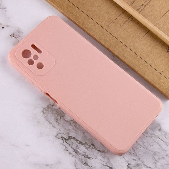 Силиконовый чехол Candy Full Camera для Xiaomi Redmi Note 10 Розовый / Pink Sand | Зображення 3