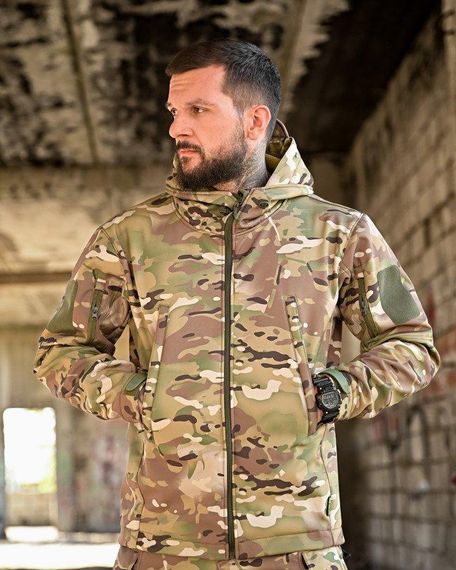 Демісезонна куртка софтшел TENNESI мультикам ПП7972 | Зображення 1
