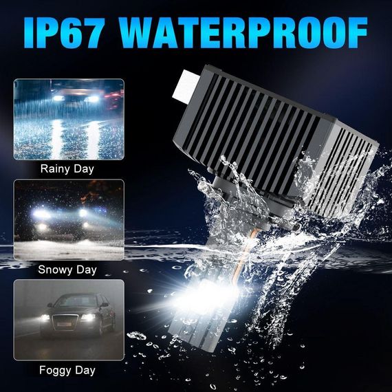 Комплект (2 штуки ) світлодіодних ламп XSTORM D1S LED – 160W, 30 000 LM, 6500K, 12V Canbus, Білий Колір | Зображення 5