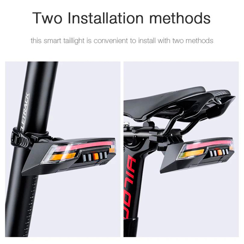 Задній габаритний велоліхтар з поворотами 0118-A9, дистанційний пульт, ЗП Type-C, АКБ CR2032 | Зображення 4