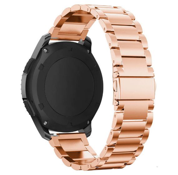 Металевий ремінець Primo для годинника Samsung Gear S3 Classic SM-R770/Frontier RM-760 - Rose Gold | Зображення 1