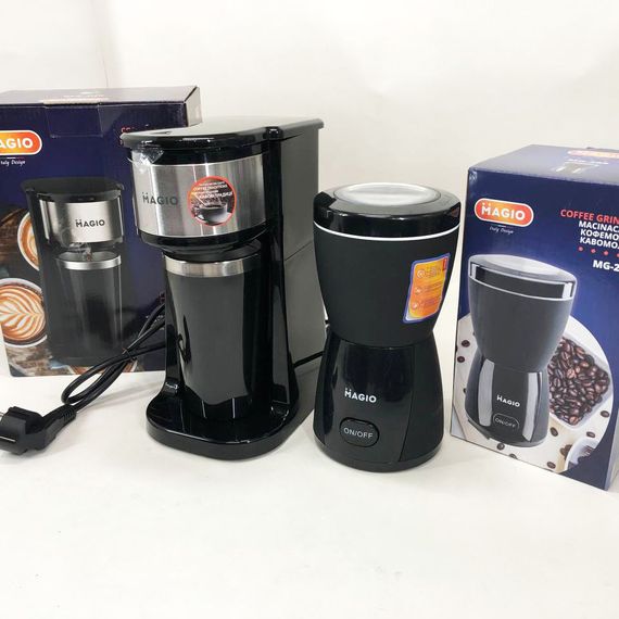 Набір дизайнерської лінійки Magio: Кавомолка MAGIO MG-205 + Крапельна кавоварка RF-899 Magio MG-449 | Зображення 4