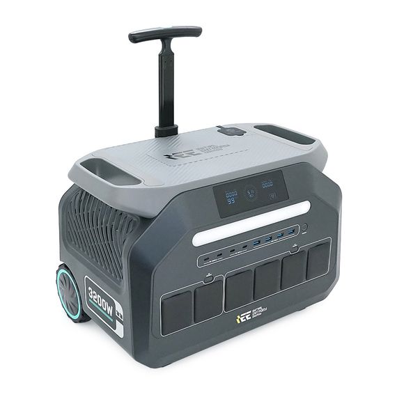 Портативна зарядна станція Singo3000, 3200W/2048Wh LiFePO₄, MPPT 1000W max, 2xDC5521-12V-8A, CarPort-12V-10A, 4xAC230V,