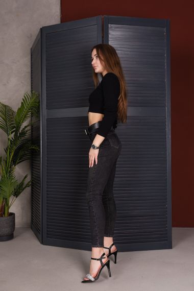 Женские босоножки Fashion Graceful 3971 37 размер 24 см Черный | Зображення 8