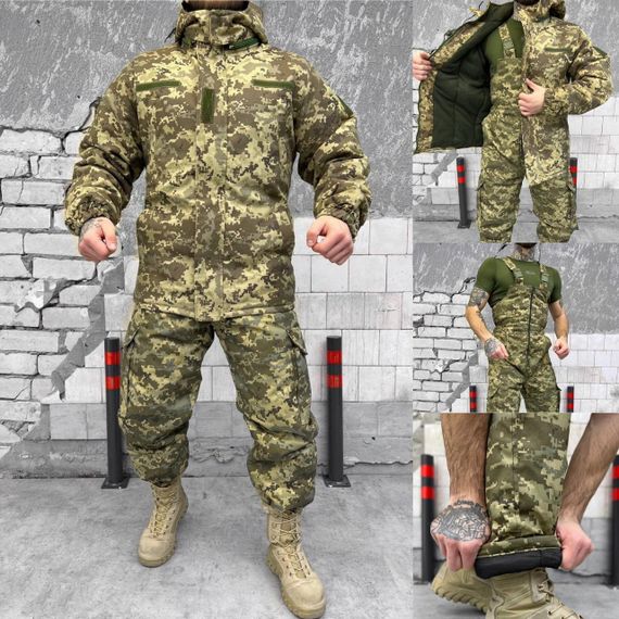 Костюм зимний мужской пиксель теплый XL