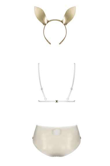 Ролевой костюм зайчика Obsessive Neo Goldes Перламутровый L/XL | Зображення 2