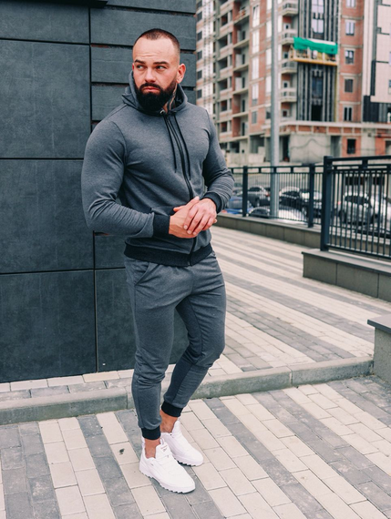 Костюм змейка змійка весна антрацит S