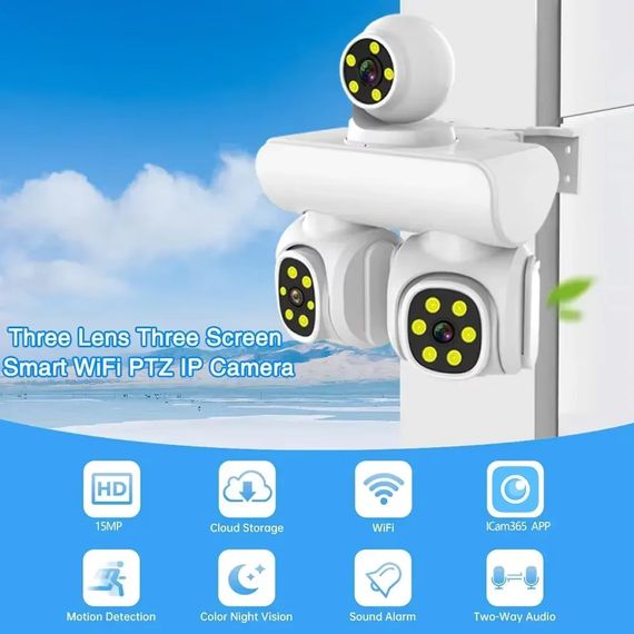 Вулична 12 MP IP WiFi камера 3 в 1 A100K  ICAM365 | Зображення 8