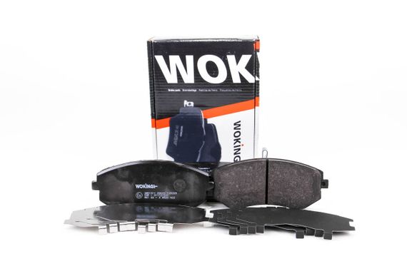 Колодки передні гальмівні Subaru Impreza 02-/Forester 02-(akebono), WOKING (P851311) | Зображення 1