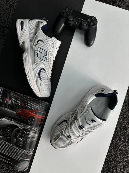 Чоловічі кросівки N@w B@lance 530 Silver Navy White Premium, В'єтнам, весна/літо/осінь 41