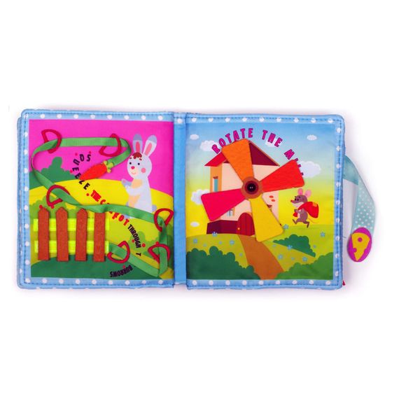 Розвиваюча книжка-шаруділка "Кошеня" 823406 з липучками | Зображення 1