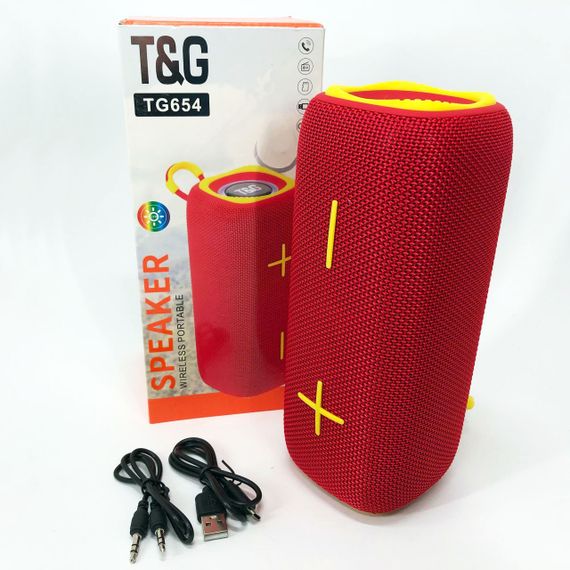 Портативна Bluetooth колонка TG654 8W з підсвічуванням. YC-417 Колір: червоний | Зображення 3