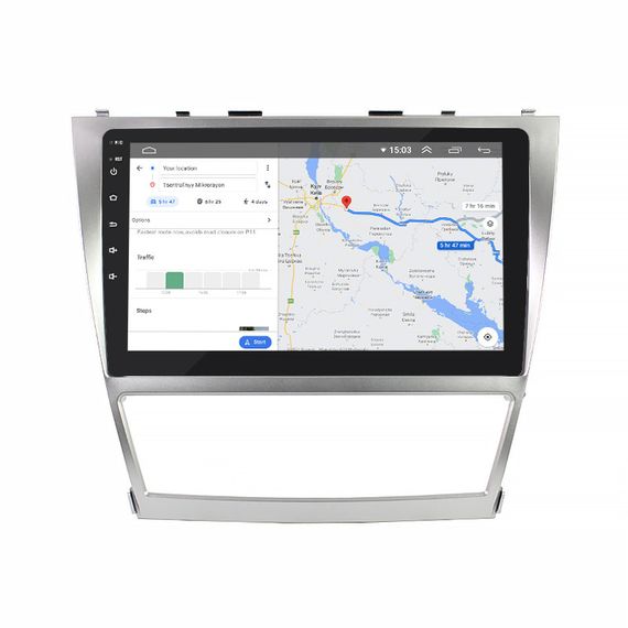 Штатная магнитола Lesko для Toyota Aurion I 2006-2012 экран 10" 4/64Gb/ 4G/ Wi-Fi/ CarPlay Premium GPS Android | Зображення 4
