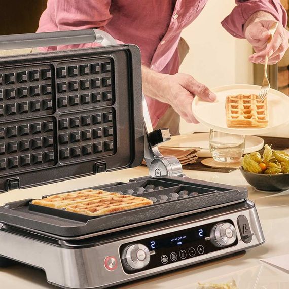 Набір пластин для вафель електрогриль Braun MultiGrill 9 Pro BRSK007 2 шт чорний | Зображення 2