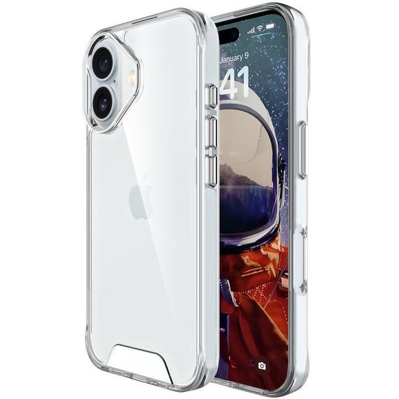 Чехол TPU Space Case transparent для Apple iPhone 17 Air (6.5") Прозрачный | Зображення 1