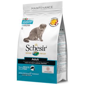 Корм Schesir Cat Adult Fish сухой монопротеиновый с рыбой для взрослых кошек 1.5 кг