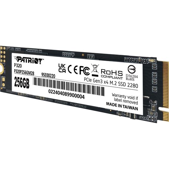 Накопитель SSD M.2 2280 256GB Patriot (P320P256GM28) | Зображення 2