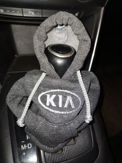 Чохол кофта Худі аксесуар на КПП  Car Hoodie кіа KIA сірий подарунок автомобілісту 10070
