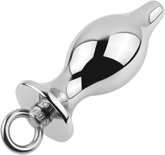 Анальна пробка посилений з кільцем для карабіна, Метал, розмір - S, OKOVA sexstyle | Зображення 1