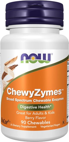 Пищеварительные ферменты NOW ChewyZymes 90 chewables