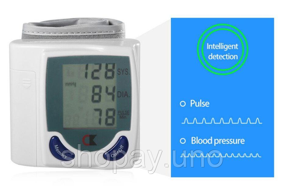 Цифровой автоматический тонометр Blood Pressure Monitor для измерения АД и пульса -VN-31 | Зображення 4
