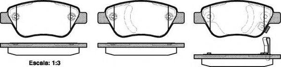 Колодка гальм. диск. OPEL CORSA D 1.0-1.4 06 - передн. (вир-во REMSA) REMSA 085831 на OPEL CORSA D