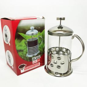 Заварник френч-прес Unique UN-1153 0.8 л, Стильний скляний чайник для заварювання, Заварник для трав