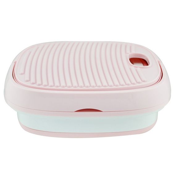 Складная стиральная машина MAXTOP silicon washing machine. Цвет: розовый | Зображення 2