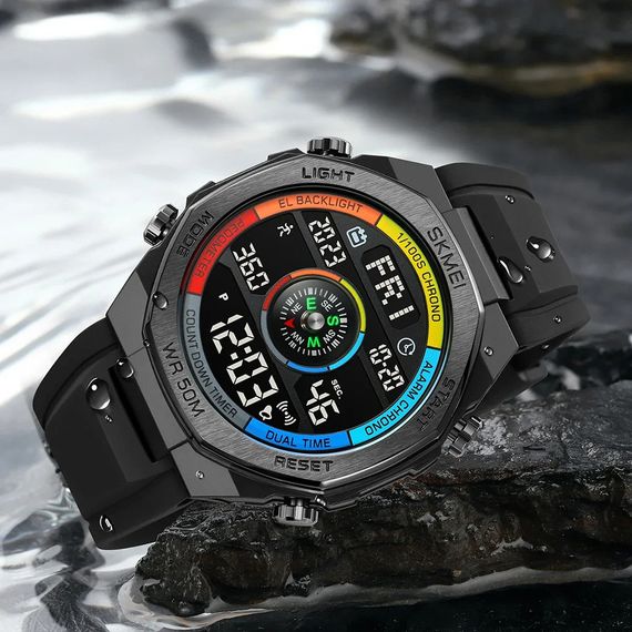 Skmei 2209CLBK Colorful-Black  STOPPED | Зображення 3
