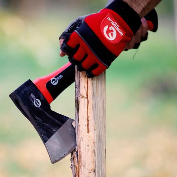 Сокира 800 г, ручка з фібергласу INTERTOOL HT-0262 | Зображення 9