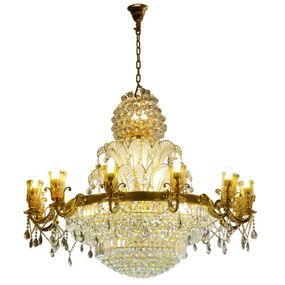 Люстра подвесная хрустальная с подсветкой LED E14 40W G (BCL-395S/28)