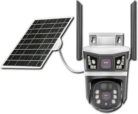 Камера відеоспостереження 4Мп, WiFi/4G, із 3 камерами + сонячна панель XPRO IPC-HDW2431TP-AS-S2 (234576068_1658)