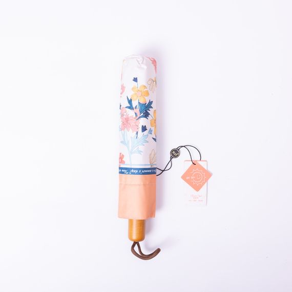 Парасолька механічна елегантна з принтом міцна надійна з поліестеру діаметр 99 см Помаранчевий HP-23-15O | Зображення 2